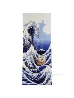 Tenugui art Hokusai onda namifuji