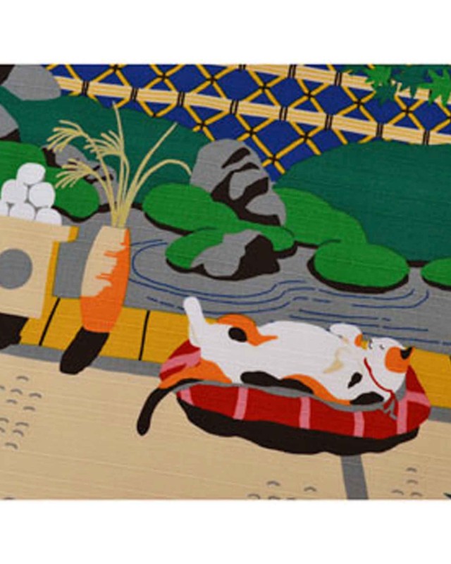 Furoshiki motivo pisolino del gatto (50x50cm)