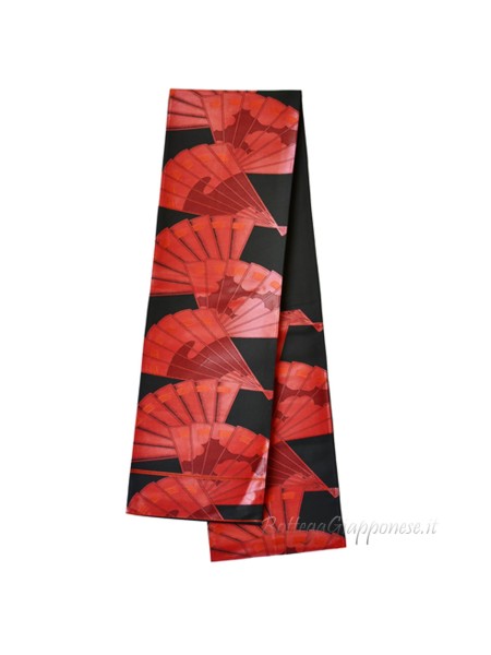 Fukuro-Obi cintura kimono disegno rosso
