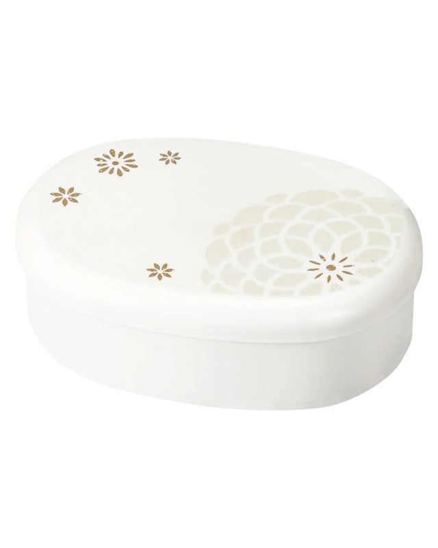 Bento box ovale perlato design floreale