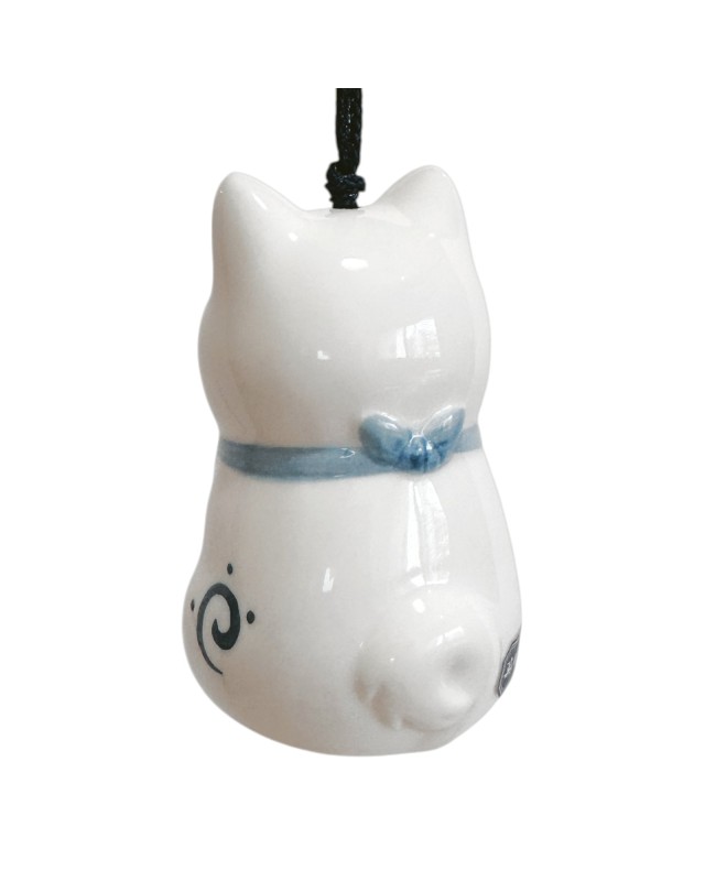 Fuurin Campanella a vento Shiba Inu blu e bianca