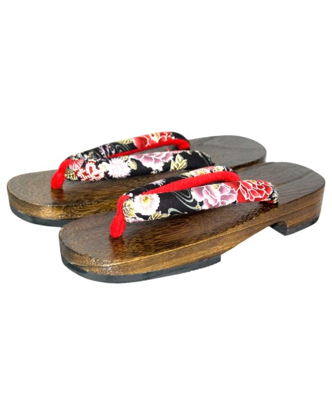 Geta giapponesi sandali legno infradito (mis. L)  Hana