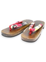 Geta giapponesi sandali legno infradito (mis. L)  Hana