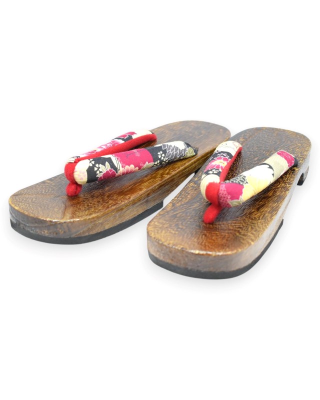Geta giapponesi sandali legno infradito (mis. L)  Hana