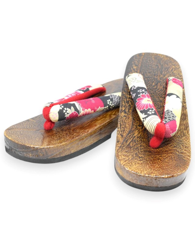 Geta giapponesi sandali legno infradito (mis. L)  Hana