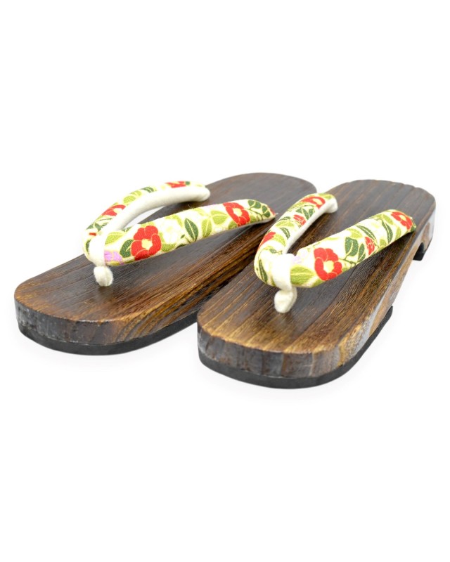 Geta giapponesi sandali legno infradito (mis. L) Yume