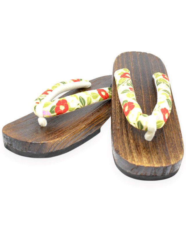 Geta giapponesi sandali legno infradito (mis. L) Yume