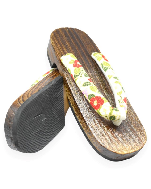 Geta giapponesi sandali legno infradito (mis. L) Yume