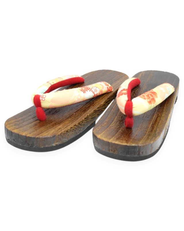 Geta giapponesi sandali legno infradito (mis. L) Ayumi