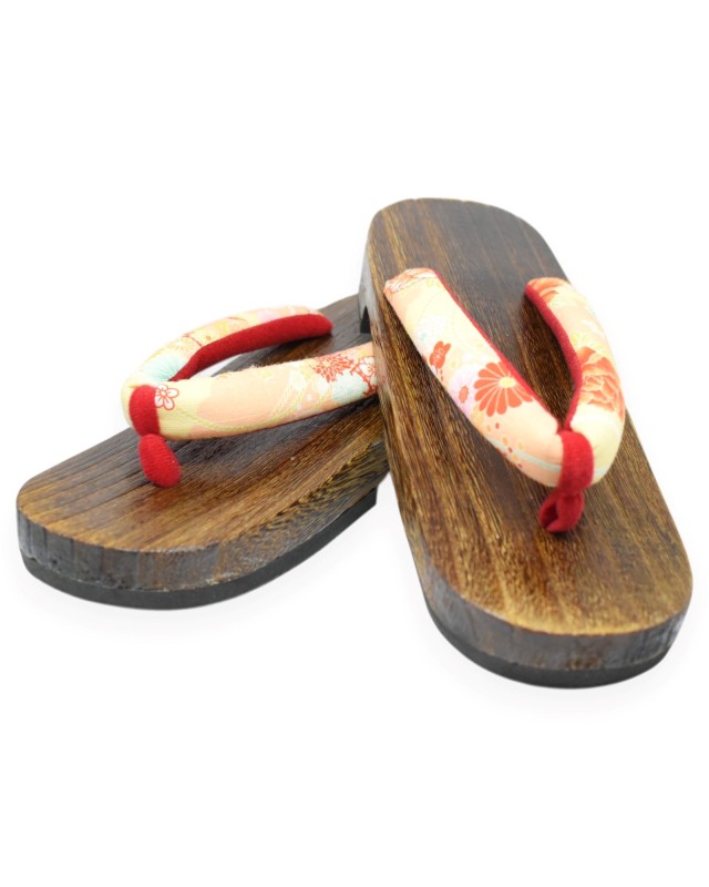 Geta giapponesi sandali legno infradito (mis. L) Ayumi