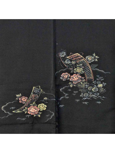 Haori giacca kimono seta peonie