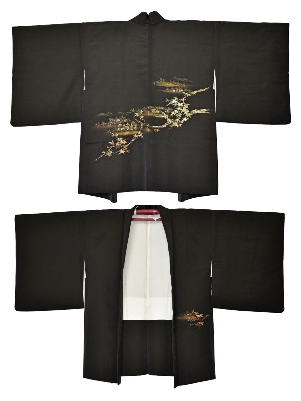 Haori giacca kimono seta momiji