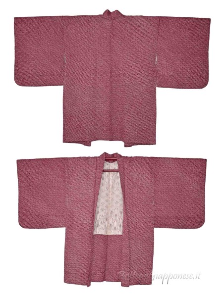 Haori giacca kimono seta motivo shibori