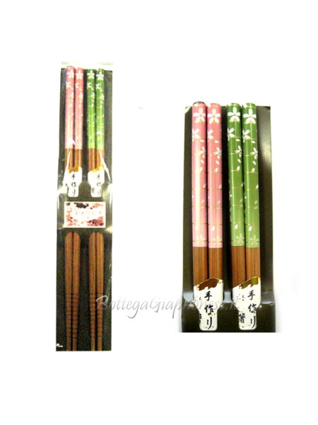 Hashi bacchette ramen set sakura rosa-verde