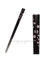Hashi bacchette nere disegno sakura