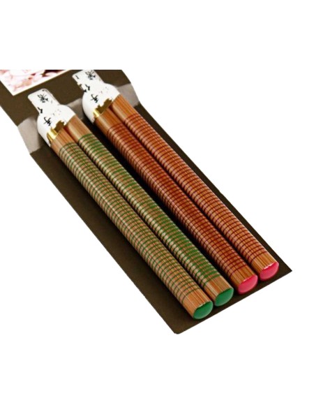 Hashi bacchette ramen set linee due colori