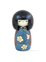 Kokeshi Kojitsu blue artigianale