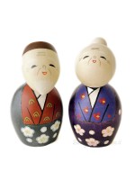 Kokeshi coppia Tomoshiraga