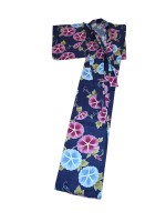 Yukata Abito Giapponese Tradizionale Motivo Floreale Asagao