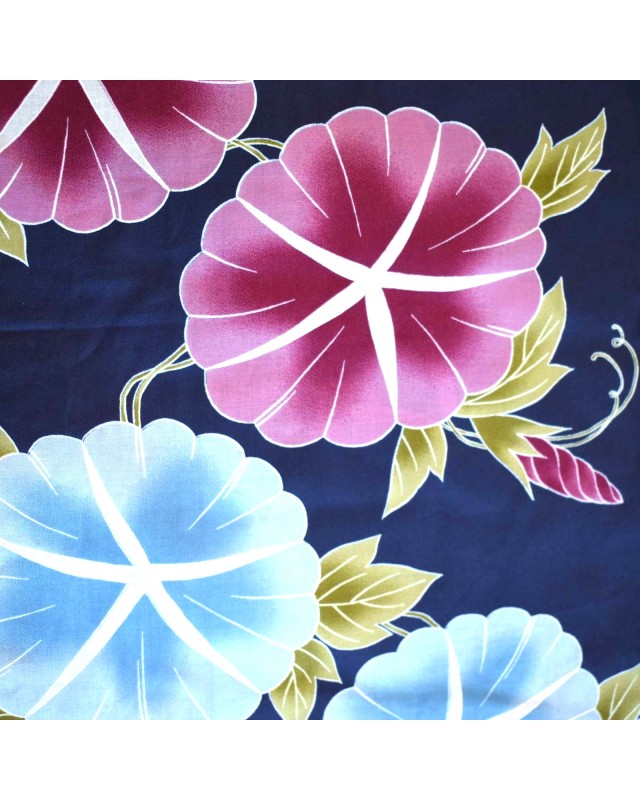 Yukata Abito Giapponese Tradizionale Motivo Floreale Asagao